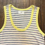 Sol Angeles  Monterey Stripe Dress Gray White Citron Yellow Small Photo 3