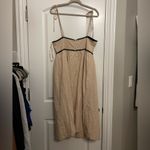 Petal and Pup  Womens Lino Contrast Trim Midi Dress Photo 4