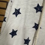 Lou & grey White And Navy Star Hooded Pullover Size Medium Photo 4
