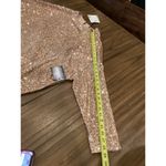 In The Mood For Love Elisa Sequin 3/4 Sleeve Sheath Mini Dress Gold XS NWT Photo 3