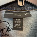 Venezia Woman Plus Dark Wash Embellished Beaded Cotton/Spandex Jean Jacket 18/20 Size undefined Photo 1