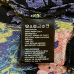 Kimchi Blue  Dress‎ Women Small Black Blue Multi Dark Floral Wrap Dress Ruffle Photo 4