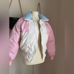 Vintage 80s Colorado Classics Pink Puffer Ski Coat, Size Medium White Photo 1