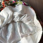 Oscar de la Renta  Green floral Taffeta Scoop Neck Dress Photo 3