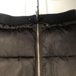 Topshop Women’s Black and Gold Bomber Puffer Jacket Size 6 / M Photo 3