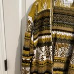 Dana Buchman Vintage Gold Brown Glam Long Button Up Cardigan Size M Photo 1