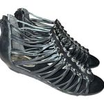 Rampage black strappy front flats! Photo 3