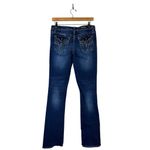 Vigoss Heritage Slim Boot Jeans Womens 6L Dark Wash Low Rise Stretch Western Y2K Photo 3