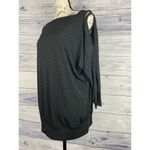 Chico's Travelers Collection 1 Embellished Peek A Boo Sleeve Top Womens M Stretch Photo 3