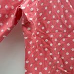 Garnet Hill Polka Dot Cardigan Women’s Size Large Pink Lightweight Knit Photo 4