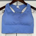 Love Fitness Urban Seamless Racerback Lightweight Sports Bra S Blue NWOT Photo 0