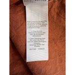 Madewell Womens Orange Tiered Midi Dress With Long Sleeves & Cutout Detail By Photo 7