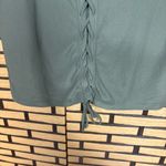 No Boundaries  Olive‎ Green Lace Up Crop Top Size Large Photo 3
