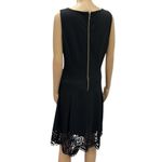 Kate & Mallory  Black Sleeveless Laser Cut Hem Zip Back Cocktail Dress Size XL Photo 5