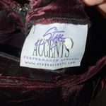 Women's Velvet Gown Stage Accents Performance Dress Theatre 6 Chiffon Black Photo 2