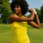 RLX Ralph Lauren Sleeveless AirTech Piqué Polo XS NWT Yellow Golf Active Top Photo 8