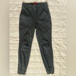 Spanx  Women’s Medium Dark Gray Stretch Twill Cargo Jogger Pants Ankle Zip Photo 1