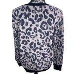 Simply Vera Leopard Sweater Cheetah Animal Print Soft Pajamas Sleep Loungewear Black Size M Photo 1