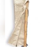 ZARA  High Waisted Mom jeans Tan raw hem sz 2 Photo 9