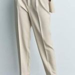 ZARA ecru high waisted belted fabric pants blogger favorite Photo 9
