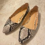 mix no. 6 black and white snake skin flats Photo 0