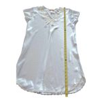 Oscar de la Renta  blue satin lace trim nightgown Small Photo 4