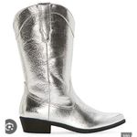 Arizona  Silver‎ Cowgirl Boots NWT 6.5 Pointed Photo 0