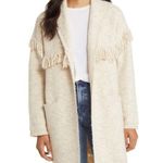 Wit & Wisdom Fringe Yoke Cardigan in Heather Oatmeal Size Large NWT Photo 0
