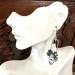 Safety pin flower Earrings Photo 6