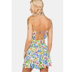 For Love & Lemons Miranda Belted Matte Satin Mini Dress Size Small NWT Floral Photo 13