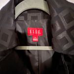 Elle Black Blazer with Textured Fabric and Peplum Hem Photo 2