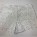 Elle  White Embroidered Flower Chino Short Size 10 NWT Photo 12