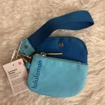 Lululemon athletica Blue Dual Pouch Wristlet Photo 0