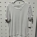 Michael Kors  Lace sleeved T-shirt White Size M Photo 2