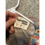 Savanna jane tan Aztec embroidered ruffle cap sleeve mini Dress‎ Medium Brown Photo 6