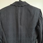 Tahari  Black Blazer Jacket Scalloped Trim‎ Luxury Career Office Photo 6