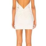 H:ours Revolve Niles White Twist Cutout Back Halter Dress White Size Medium Photo 1