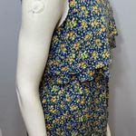 Forever 21 Adorable Blue & Yellow  Floral Romper Photo 9