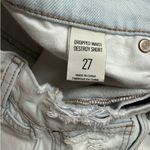 BDG  Dropped Waist Destroy Light Blue Distressed Shorts.  Size 27 Photo 3