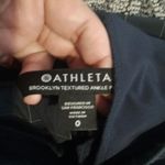 Athleta Blue Dress Pants High-Waisted Brooklyn Textured Ankle Pant Office Womens Photo 3