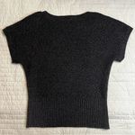 New Directions gray short sleeve sweater NWOT Black Size M Photo 1