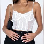 Princess Polly  White Corset Top Size M/L Photo 4