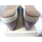 Michael Kors New! MK Logo Lillie Espadrille Flats Shoes Navy Blue Size 8 Photo 6