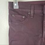 Rag and Bone  Wine Coated Metallic Legging Jeans, Size 27 Photo 8