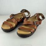 Sam Edelman Eleanora Lug Sole Dark Bourbon Brown Strappy Sandals Size 9 EUR 39 Photo 1