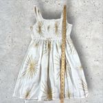 Sundress Womens White Gold Amande‎ Robe Court Sarong Mini Dress Wrap Sz L/XL Size L Photo 9
