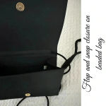 La Regale Lot Of 2 Vintage Evening Hand Bags Purse Clutch  Black Beaded Small Photo 11