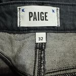 Paige Margot High Rise Raw Hem Cut Off Pebbles Indigo Denim Jean Short Sz 32 New Photo 3