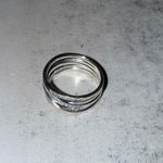 Pandora Sparkling & Polished Lines Entwined Ring Size 10 $175 Retail Photo 4