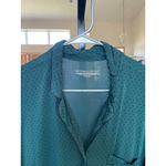 Victoria's Secret Women's  Teal Black Polka Dot Pajamas top M Photo 2
